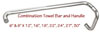 Combination handle and towel bar